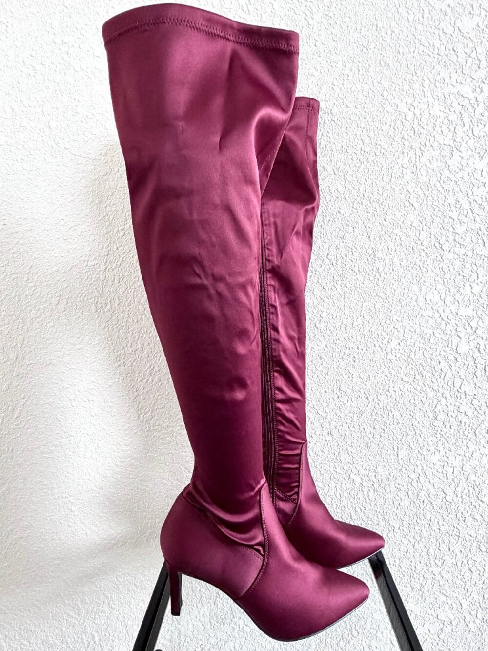 Torrid Maroon Red Over the Knee Boot - Size 8WW